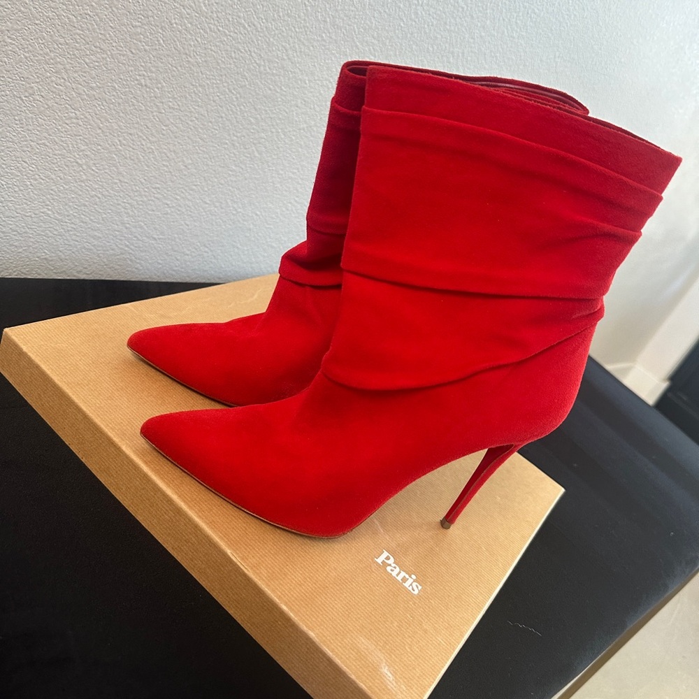 Christian Louboutin Red Stiletto Boots